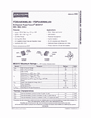 DataSheet FDP24AN06LA0 pdf